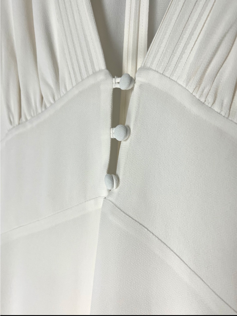 Reformation Ginny Midi Dress Lace Trim Inset Sz 6 Cocktail Wedding Bridal - Picture 7 of 16